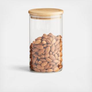 Round Storage Container with Bamboo Lid