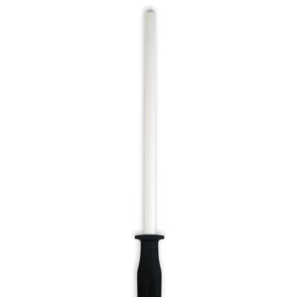 Messermeister 12” Ceramic Sharpening Rod - Knife Sharpener - Fine 1200 Grit - Ceramic Core, Large Sharpening Surface & Soft-Grip Handle