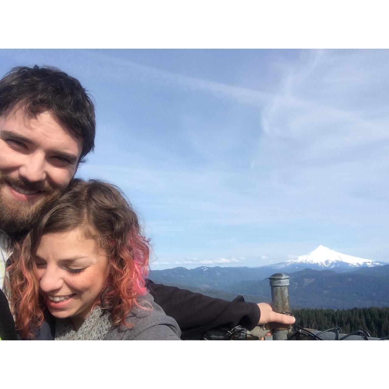 Larch Mountain lookout April 2014