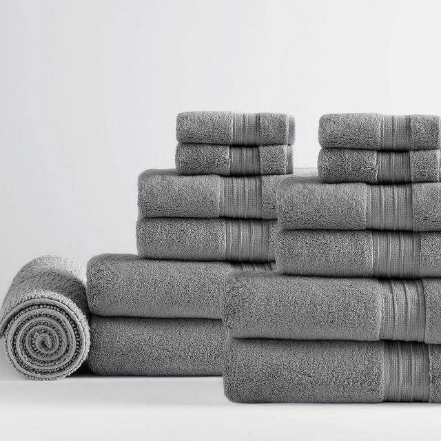 Flagstone Hydrocotton Organic Bath/Hand/Washcloth/Bath Mat, Set of 13