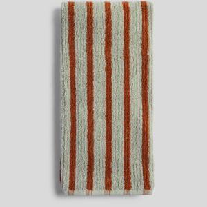 Organic Resort Stripe Towels - Hand Towel (Sage and Russet)
