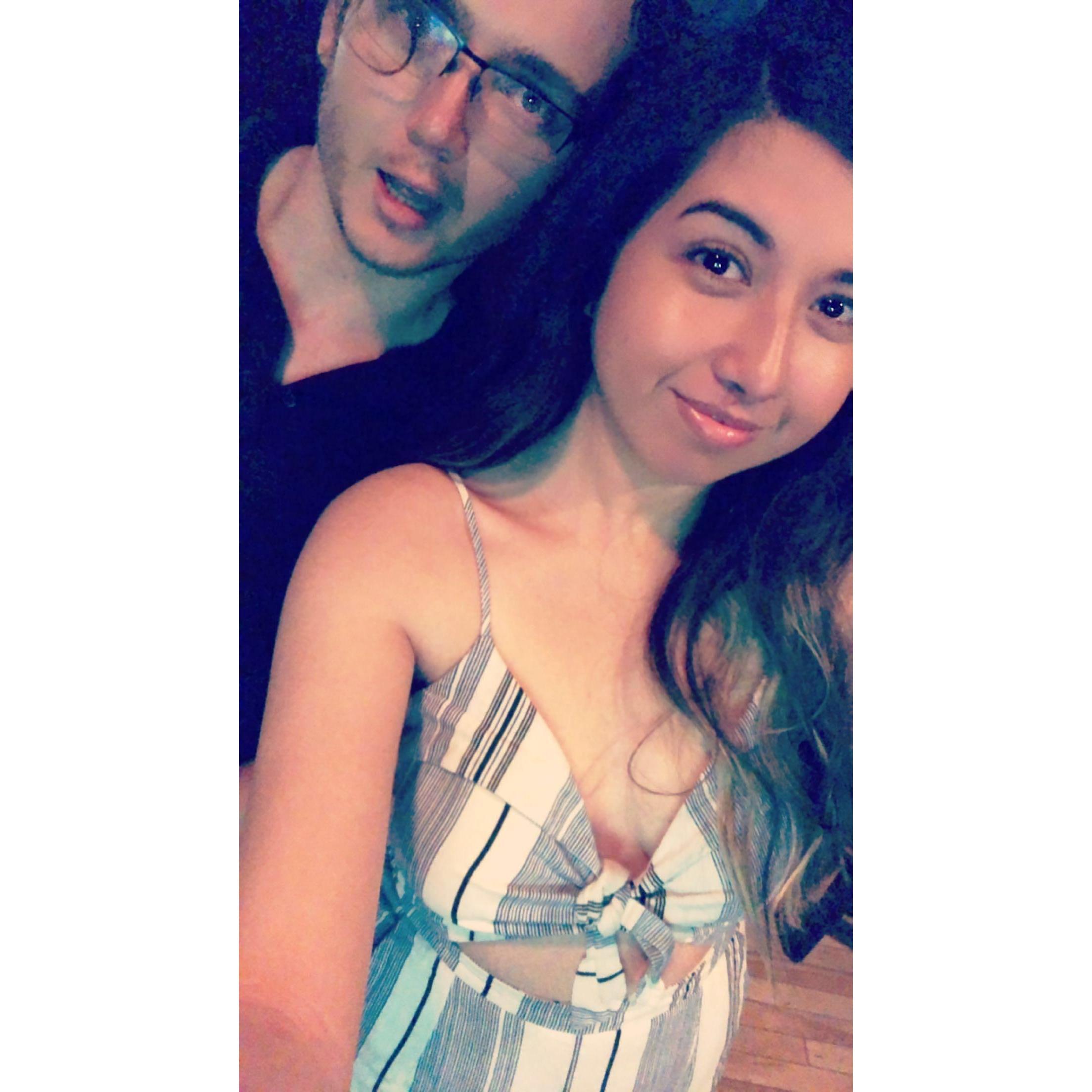 One of our first outings as a couple!