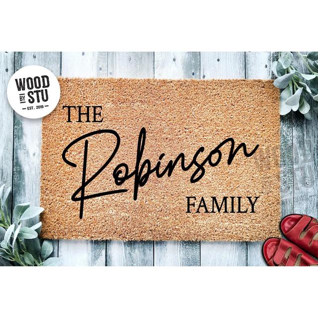 Custom Doormat Personalized Gift Signature Family Name Housewarming Wedding Gift Personalized Doormat | Closing Gift | Front Door Mat 1620
