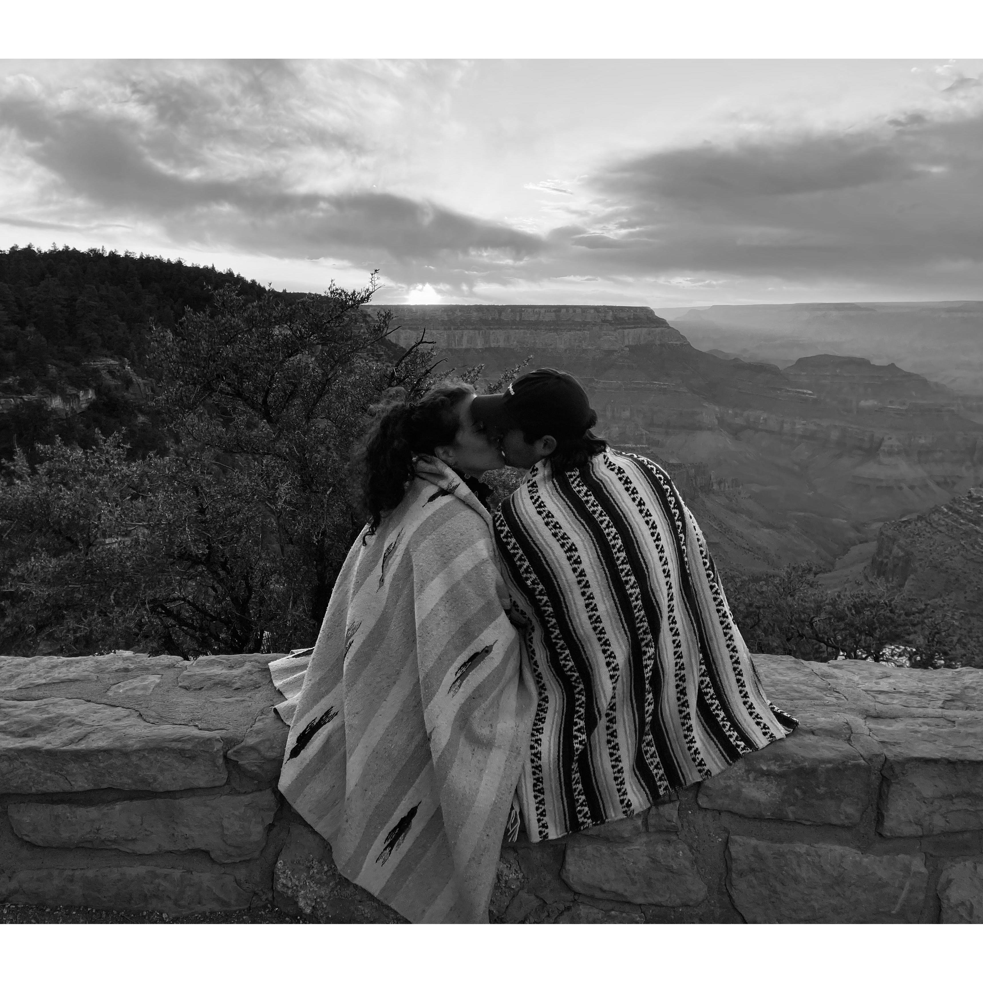 On top of the world at the Grand Canyon.