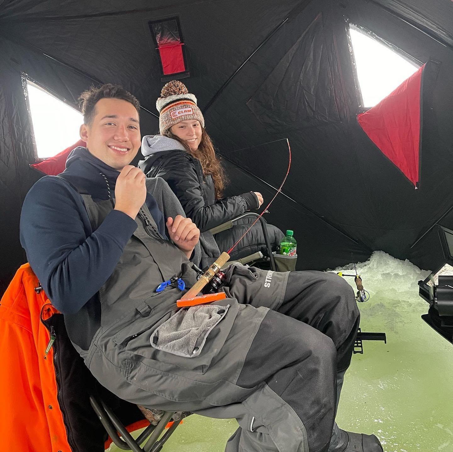 First time ice fishing together