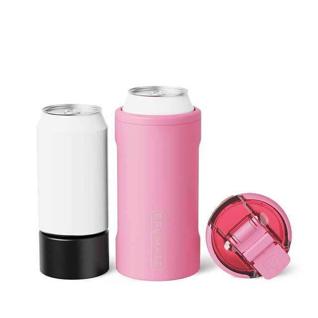 BrüMate Hopsulator Trio 3-in-1 Insulated Can Cooler for 12oz / 16oz Cans + 100% Leak Proof Tumbler with Lid | Insulated for Beer, Soda, and Energy Drinks
