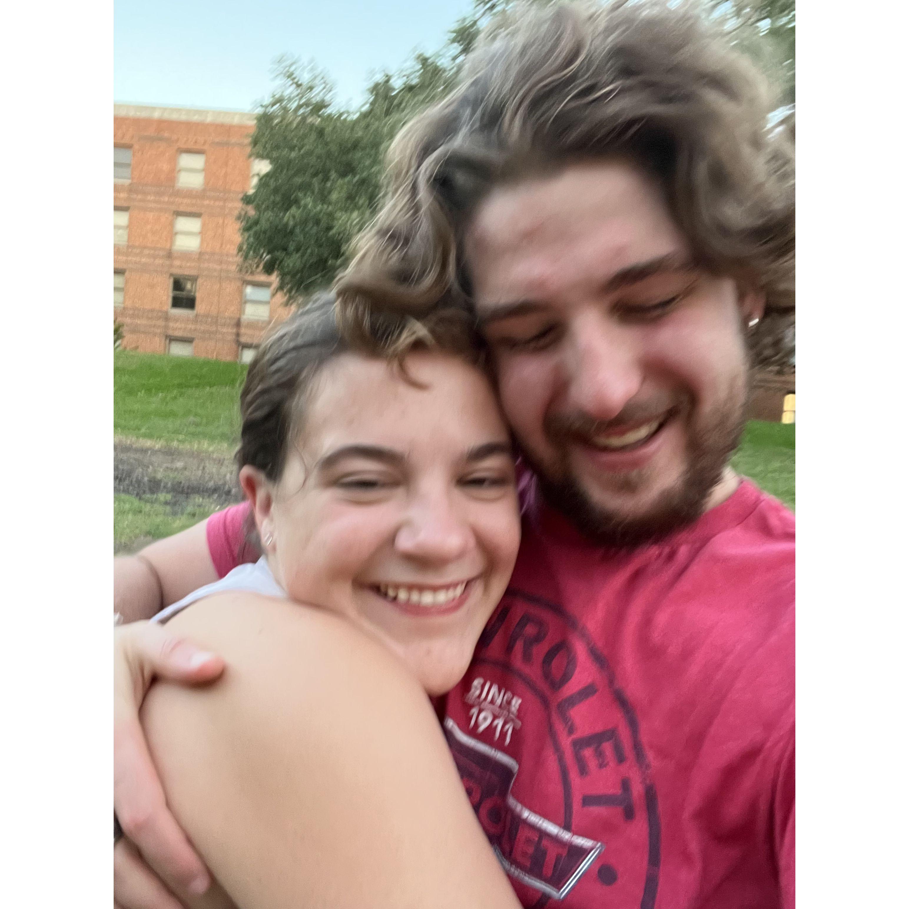 A goodbye photo before we went long distance for summer 2022, while Chris worked in New Mexico.
