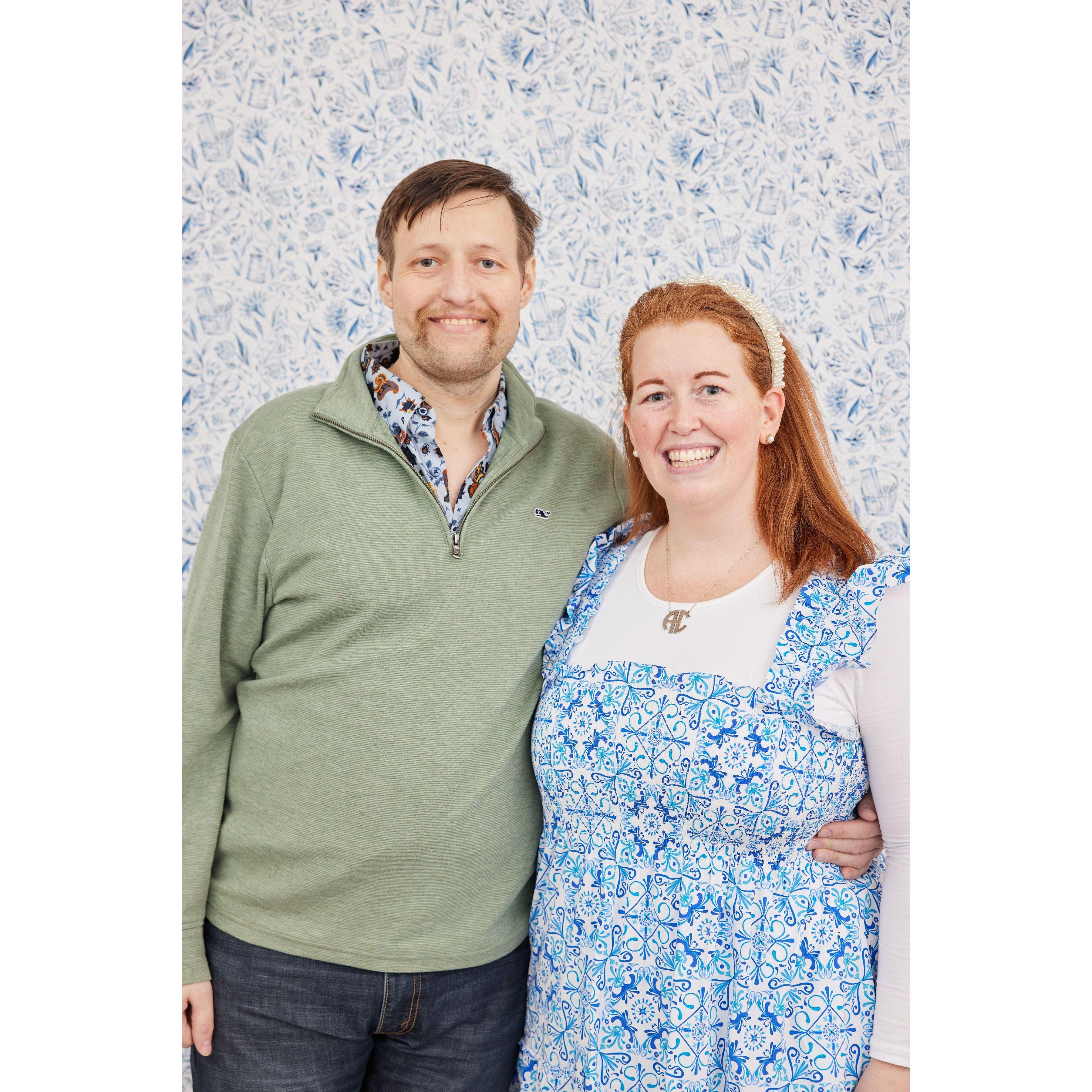 Our first "brand shoot" for our needlepoint design line, AC Designs. Westport, CT February 2023.