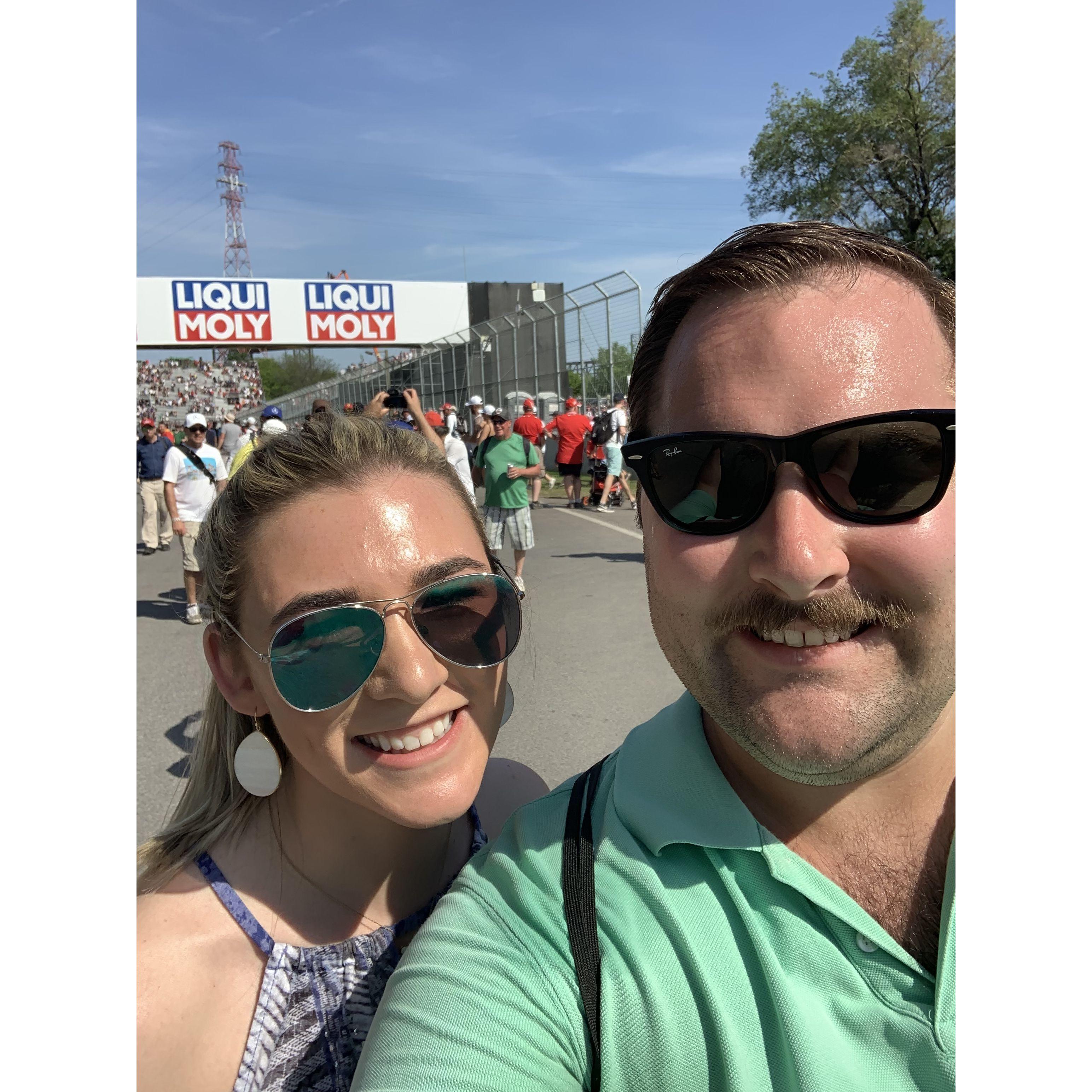Walking on the Formula 1 track post race in Montreal