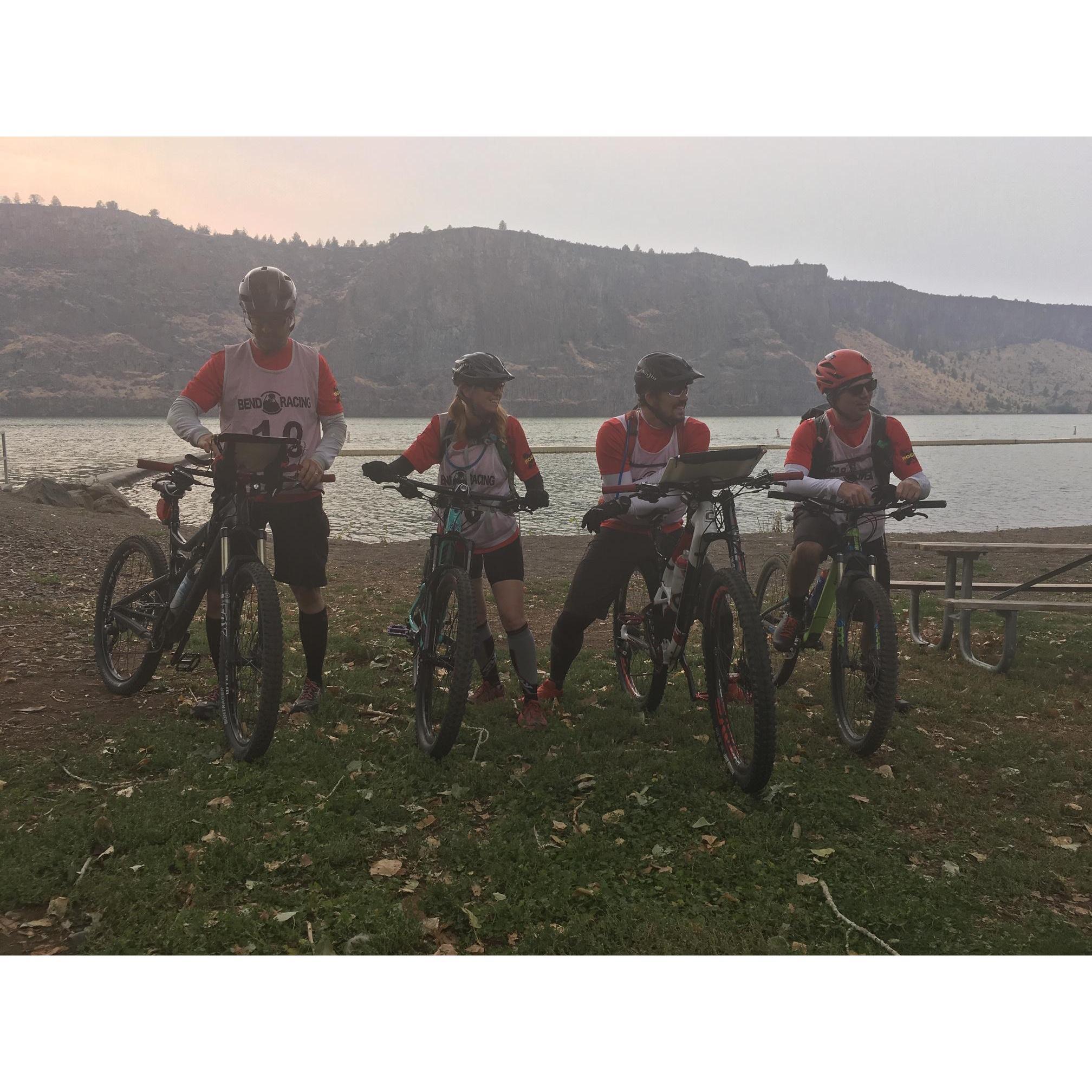 Hollis mentally prepping for the bike portion of his Bend, OR Adventure Race.