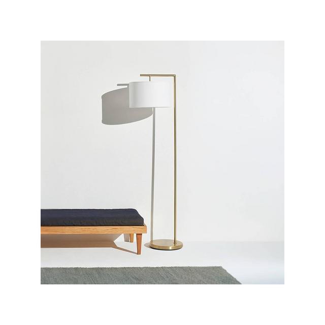 Brightech Montage Modern Arc Floor Lamp Matte Black: Antique Brass, 800 Lumens, 3000K, UL Listed, Alexa-Compatible