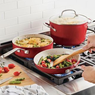 Hard Anodized Ceramic Nonstick 10-Piece Cookware Set