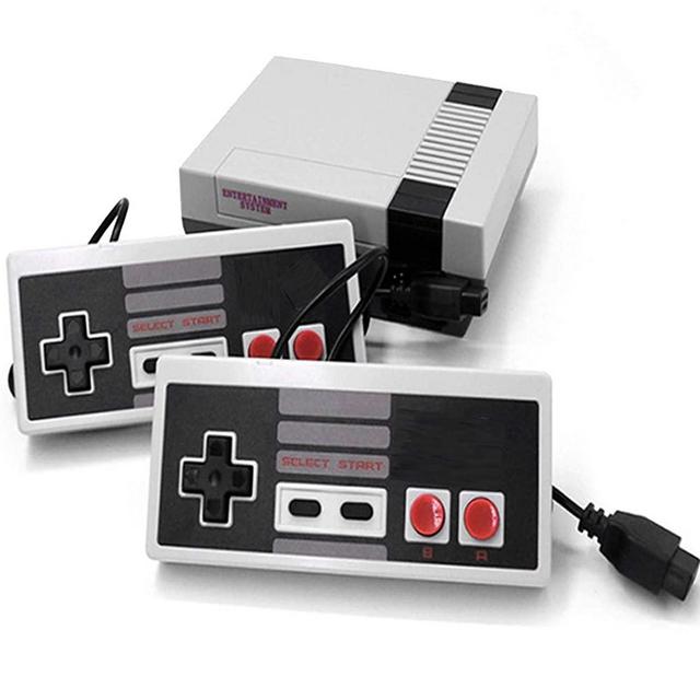 Classic Retro Console, AV Output Mini NES Old Video Game Console Built-in 620 Games with 2 Classic Controllers for Adults and Children