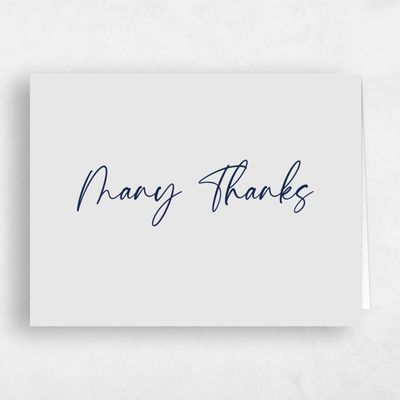 Grey Spring Wedding Thank You - Mondelli Landscape