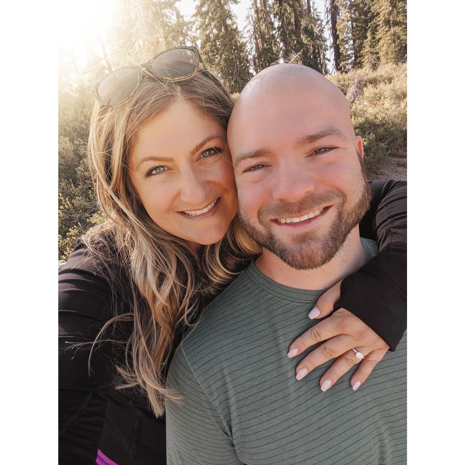 Right after he proposed!