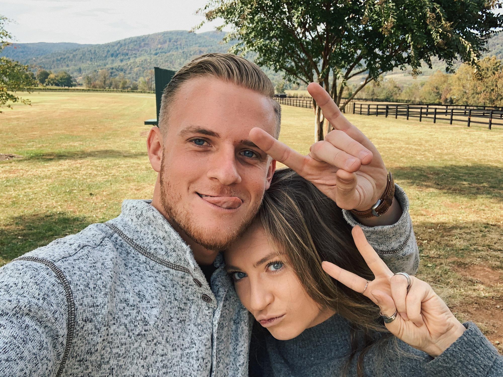 Our first time at King Family Vineyards - where Micah would propose more than a year later.