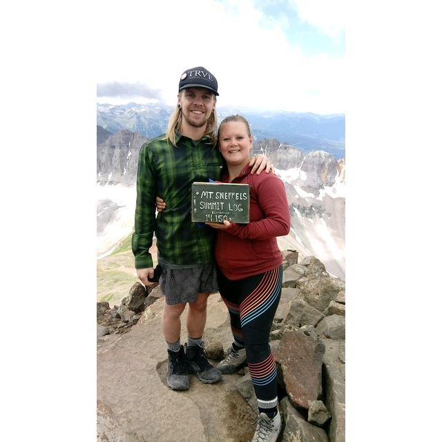Our second fourteener! Mt. Sneffels in Ouray, CO