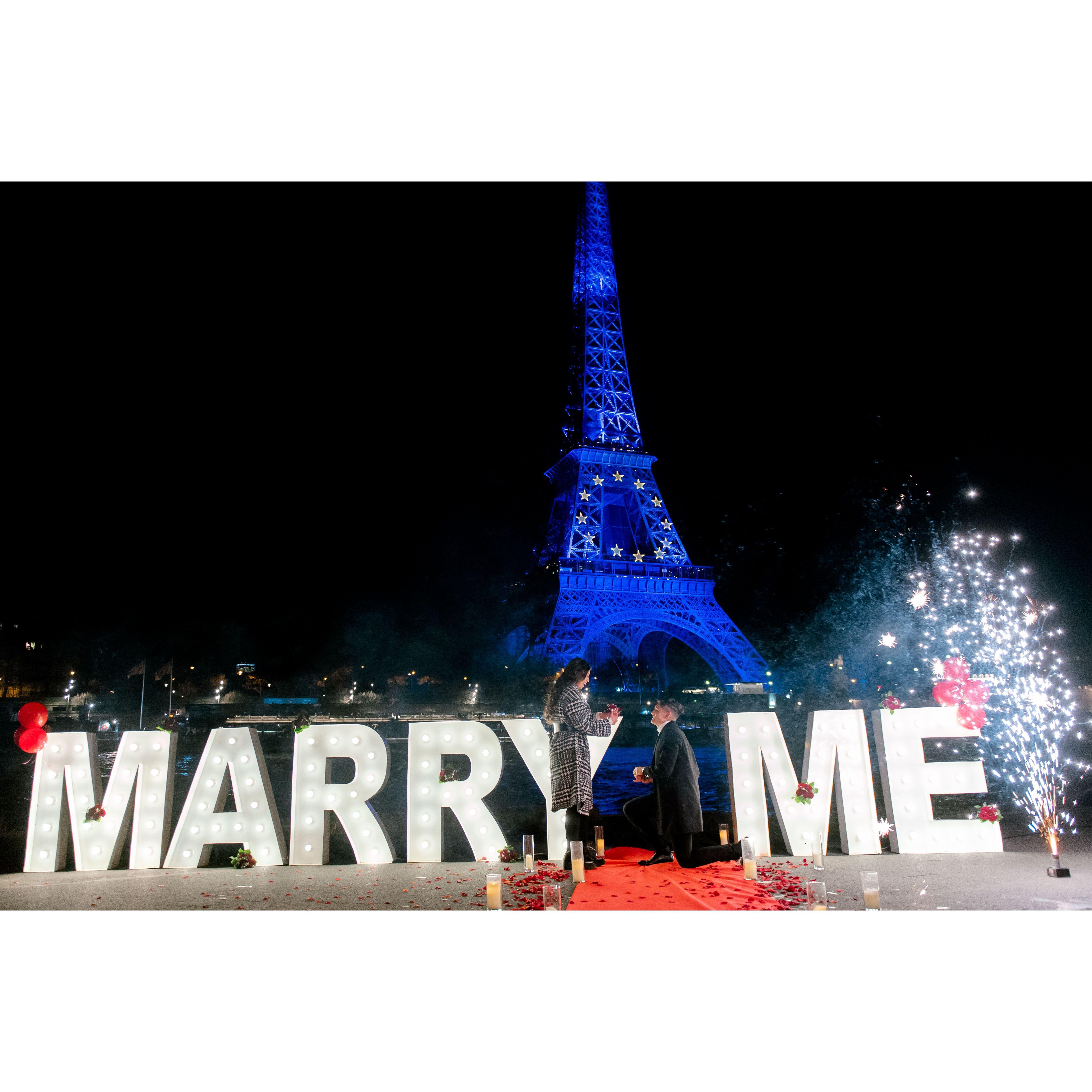 January 6th 2022 is when Joel proposed to Brenda in Paris France