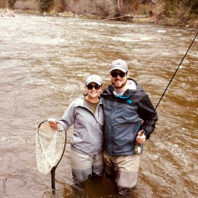 2019 - Trying our hand at fly fishing in Aspen, Colorado on a little weekend getaway!