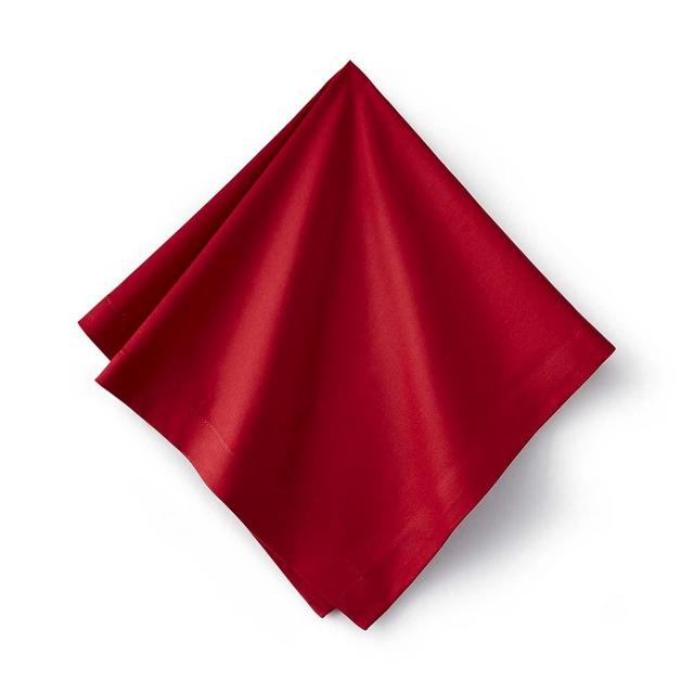 Hotel Dinner Napkins, Set of 12, Red