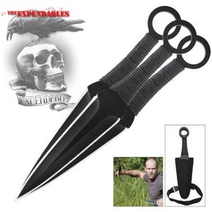 Expendables Kunai Three-Piece Throwing Knife Set