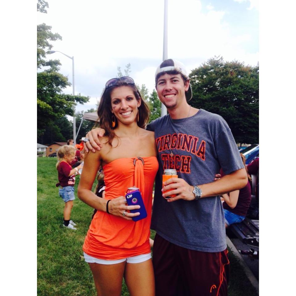 Our last 'first game of the year' Hokie football game tailgate 2014!