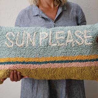 Sun Please Striped Pillow