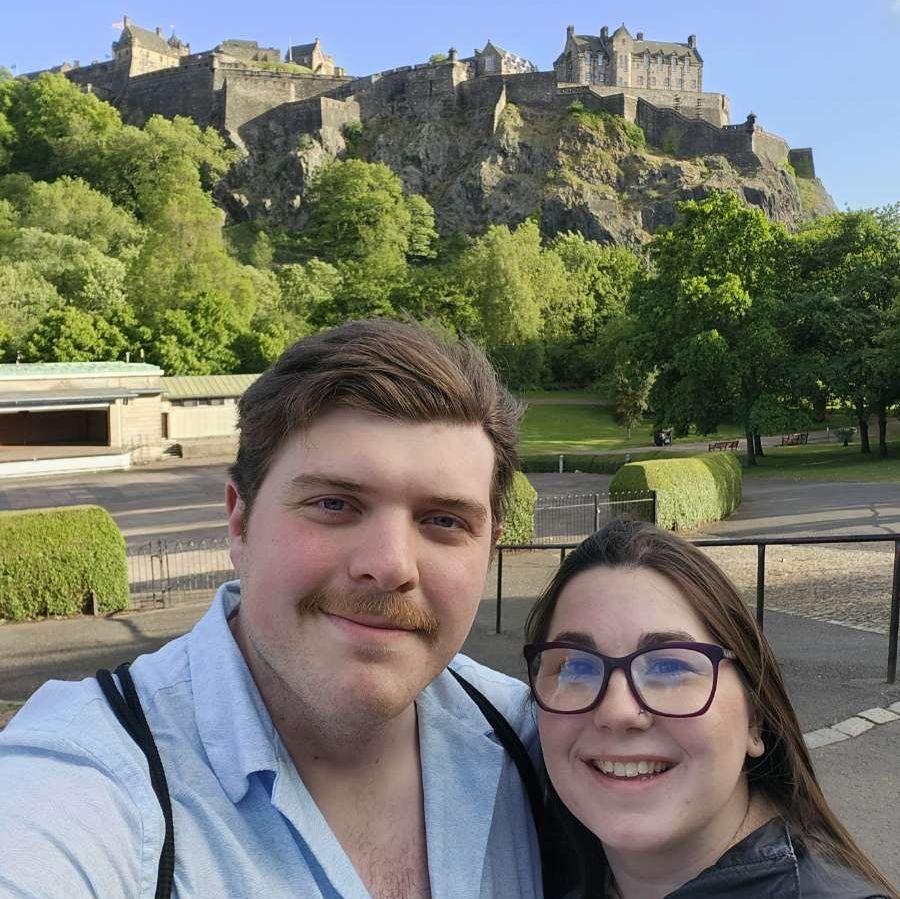 Dylan and Hannah in Edinburgh, Scotland On May 25th 2025!