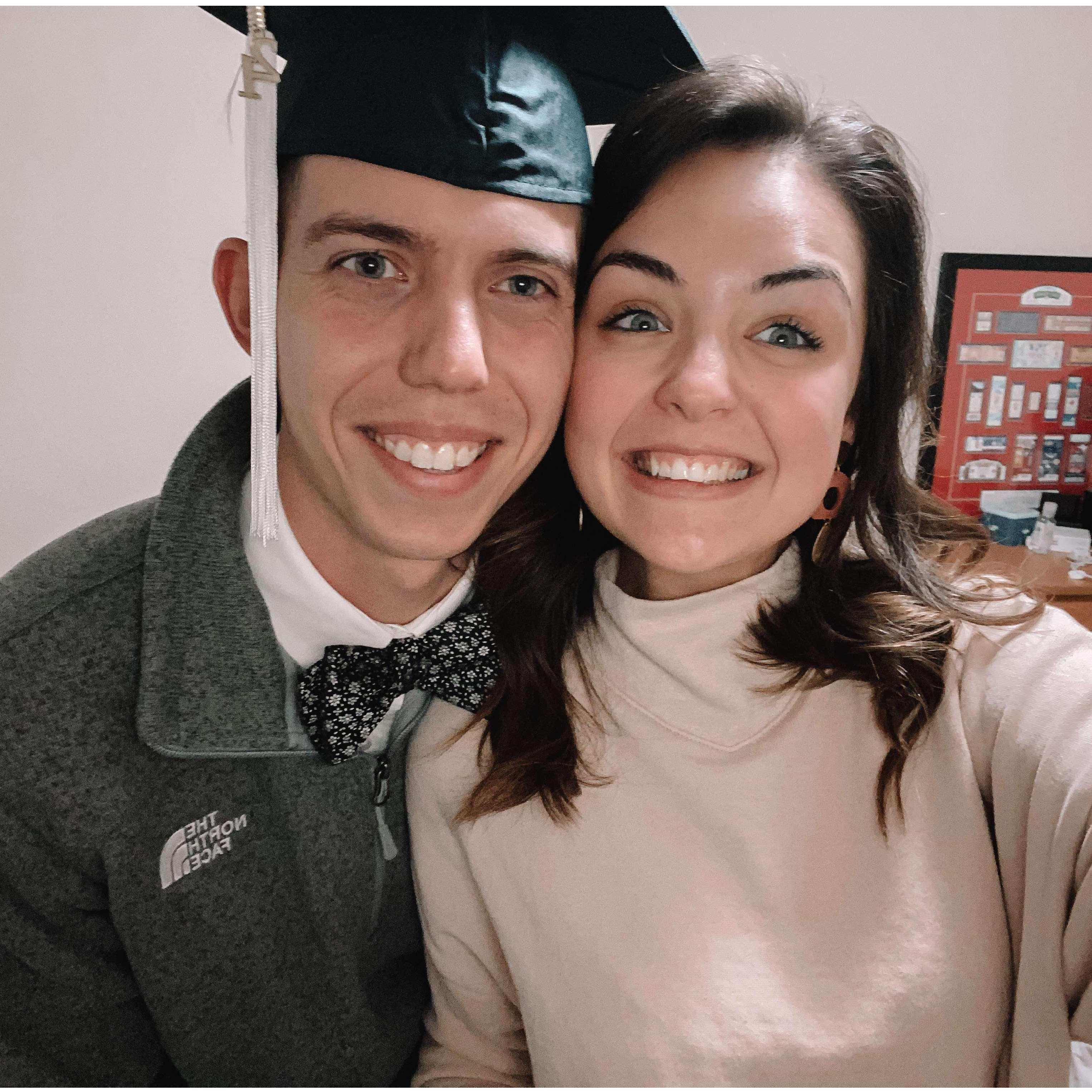 Andrew's college graduation in May 2021. Unfortunately I had to watch him graduate through a live stream because of COVID-19. But we were grateful to get to spend the weekend with family!
