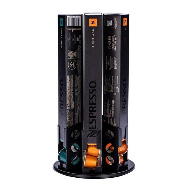 FlagShip Nespresso Originalline Pod Holders Nespresso Capsules Dispenser Holder Storage Stand Carousel Capsules Rack (60 Pods)