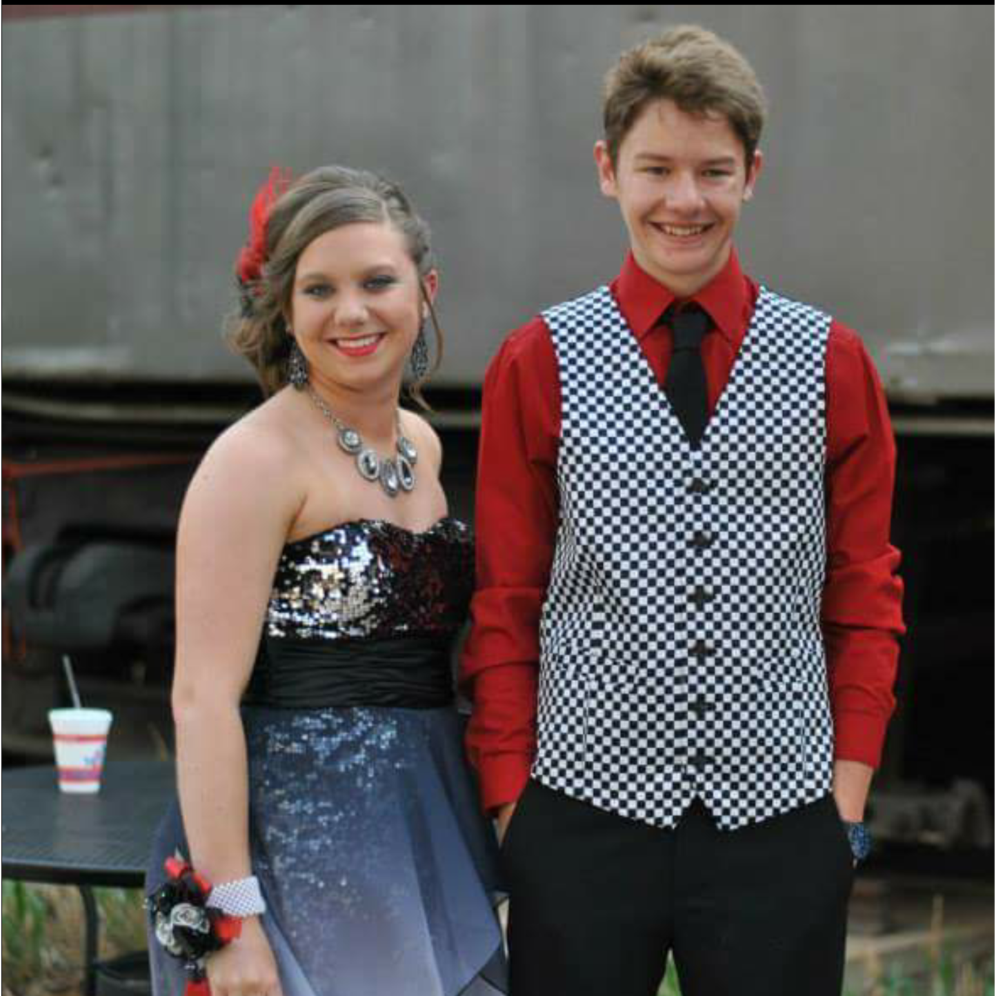 Flashback to senior prom!