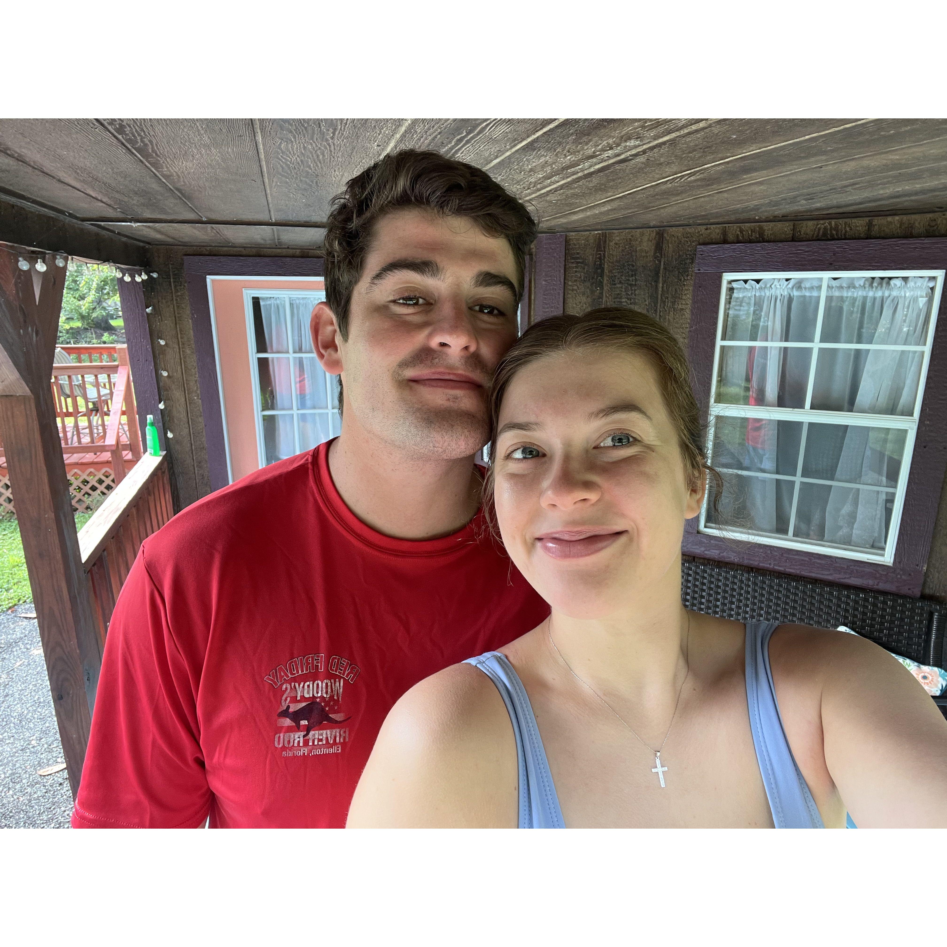 Outside our little cabin