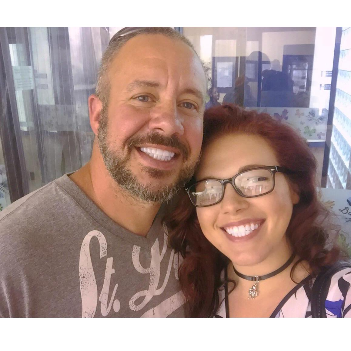 Our first date ever.