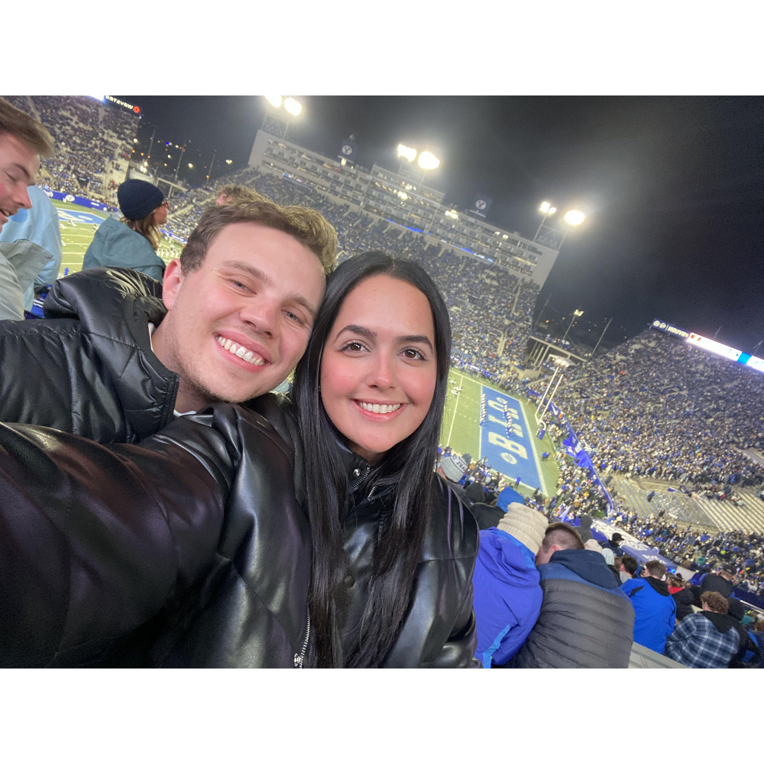Our first BYU football game together