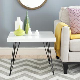 Wolcott Retro Mid Century Square Lacquer Coffee Table