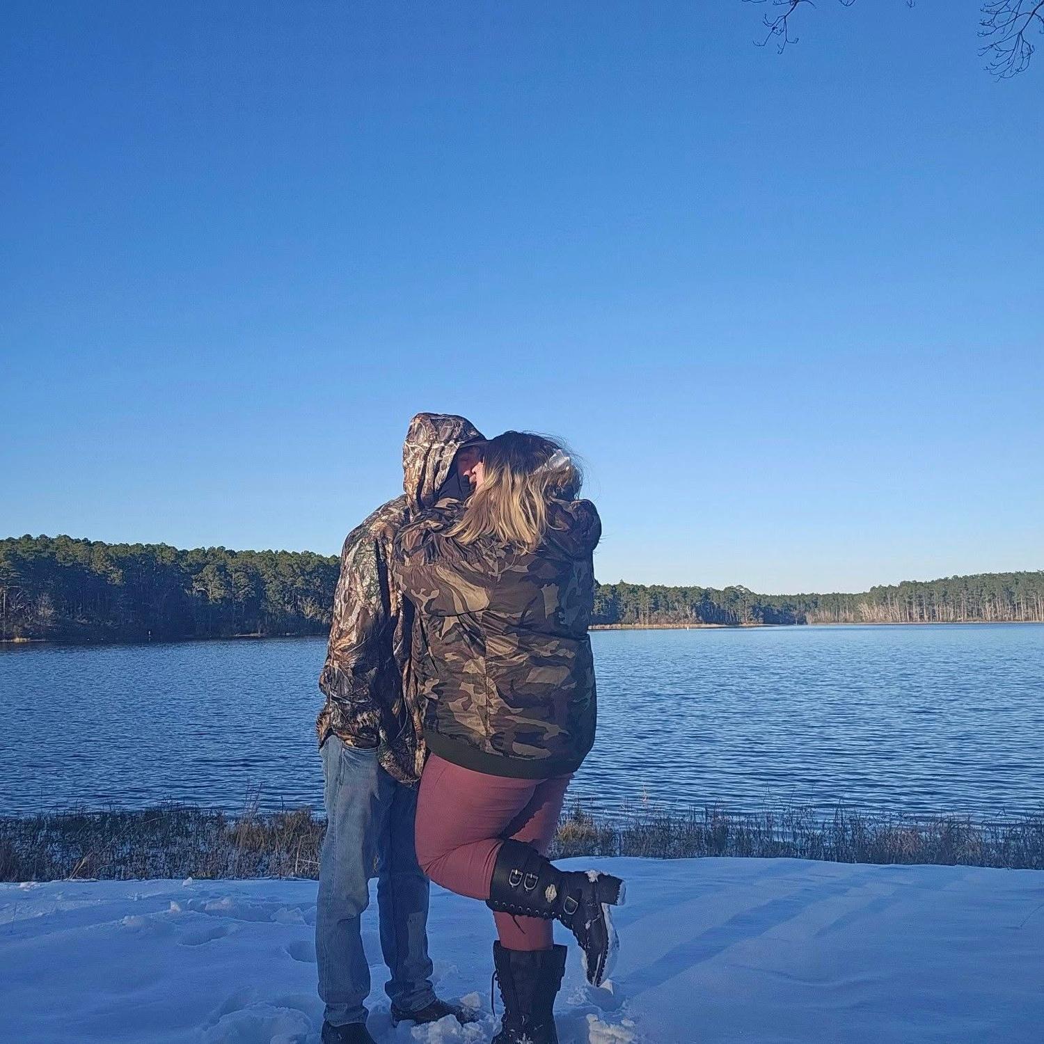 Bear lake when it snowed in Florida!
