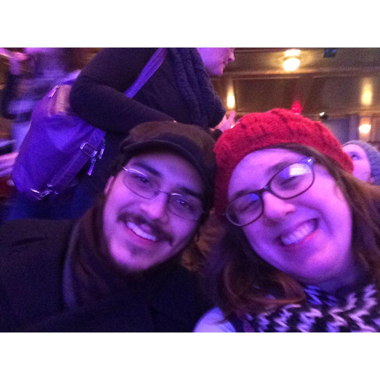 Our first Broadway show together