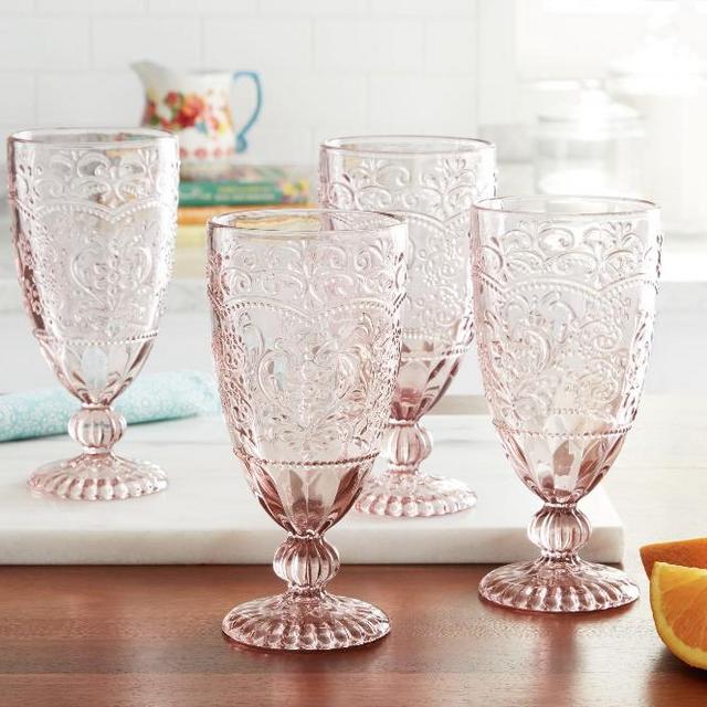 The Pioneer Woman Amelia 15.22-Ounce Rose Tumbler 4 ...