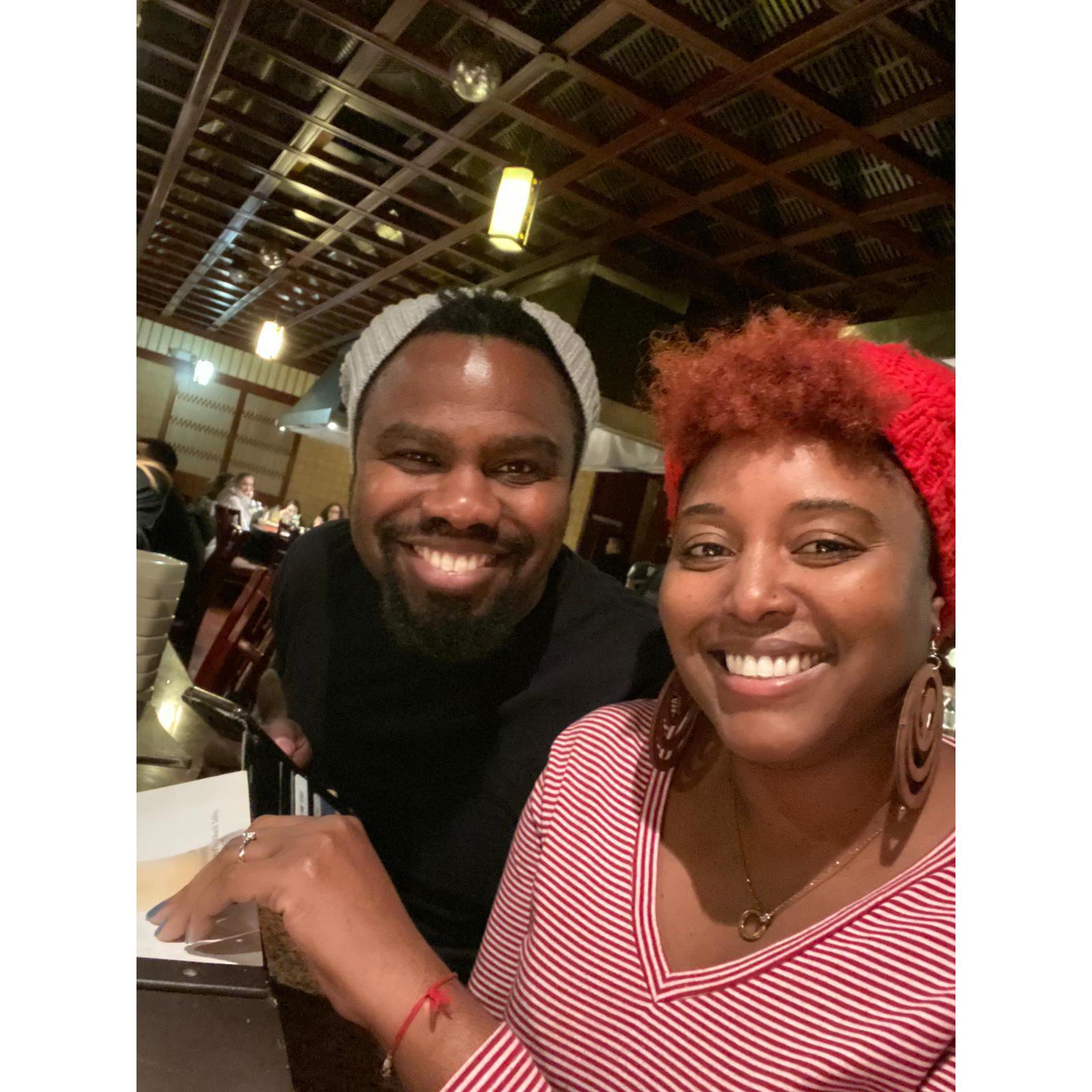 Dinner in Connecticut with family 2019