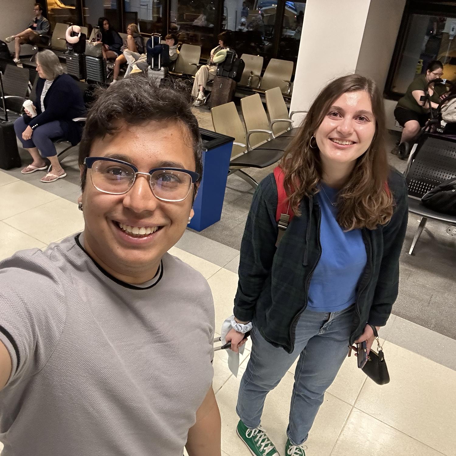 5 am, sleepy eyes, airport coffee (Spring 2024 in Syracuse, NY)