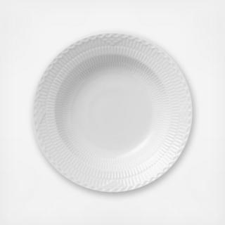 White Fluted Half Lace Rim Soup Bowl