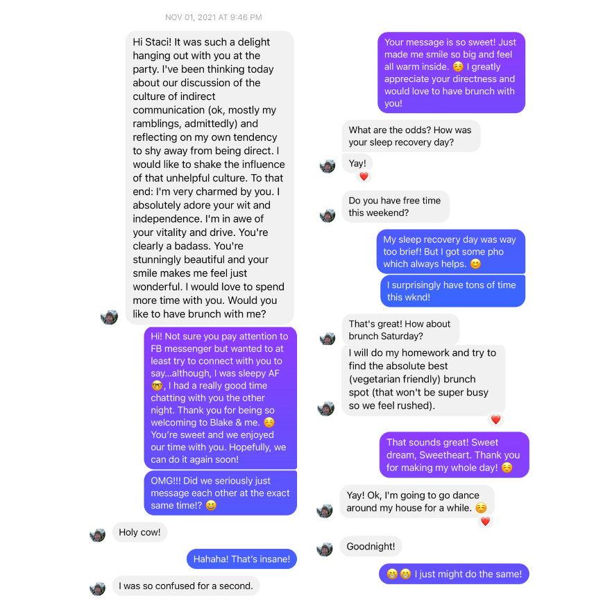 The Facebook conversation that started it all!