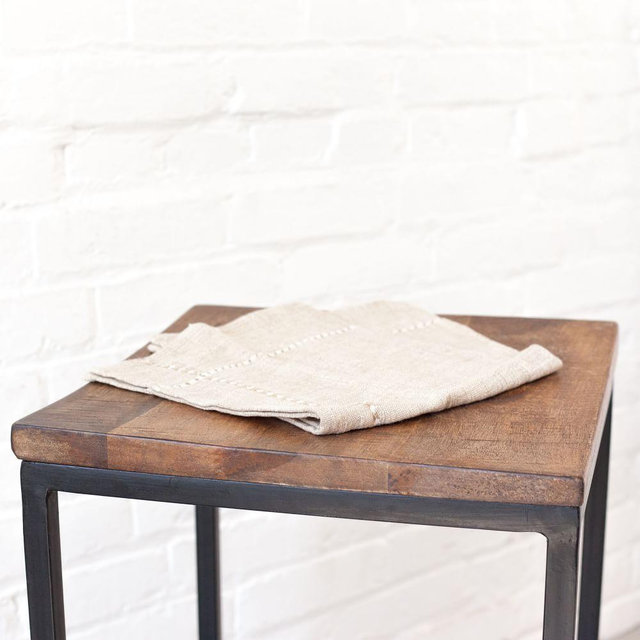Pulled Handwoven Cotton Napkin, Beige