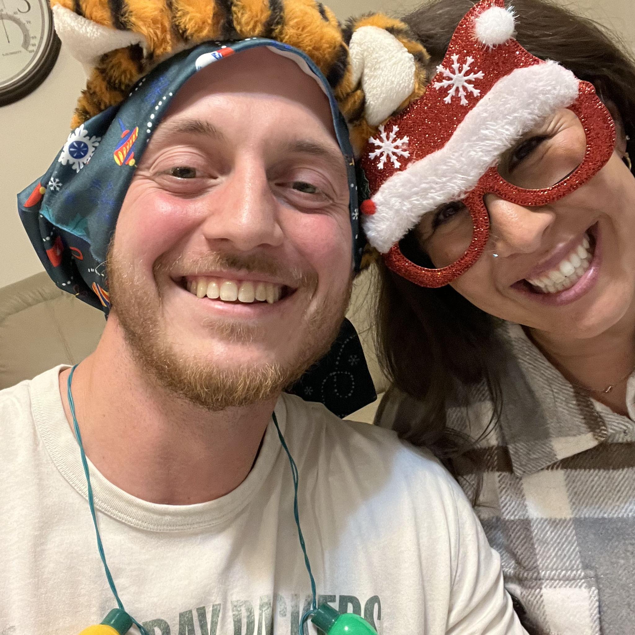 Enjoying the holidays, and the SuranWrap ball goodies, with the Poulson/Mason family.