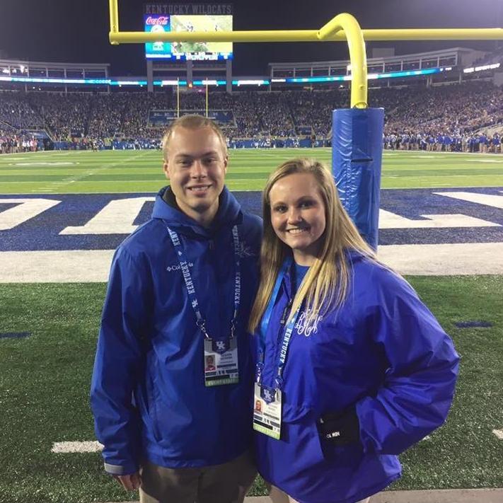 November 2016; Hanging out on the field and cheering the Cats on to a victory!