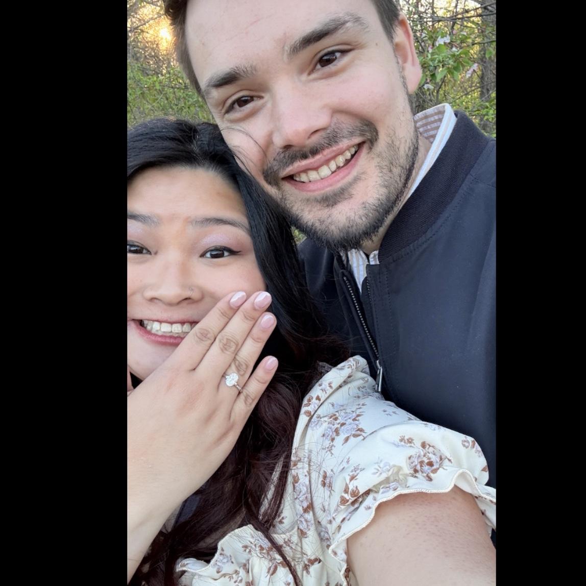 Give it up for the ring! S/o Jon for a fantastic and beautiful proposal.