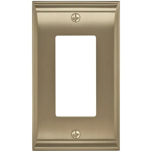 Amerock Candler 1 Rocker Golden Champagne Wall Plate