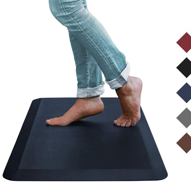 Sky Mat - Oasis Kitchen Mat, Comfort Anti Fatigue Mat, 5 Colors and 3 Sizes, Perfect for Kitchens and Standing Desks (20x32x3/4-Inch, Indigo Blue)