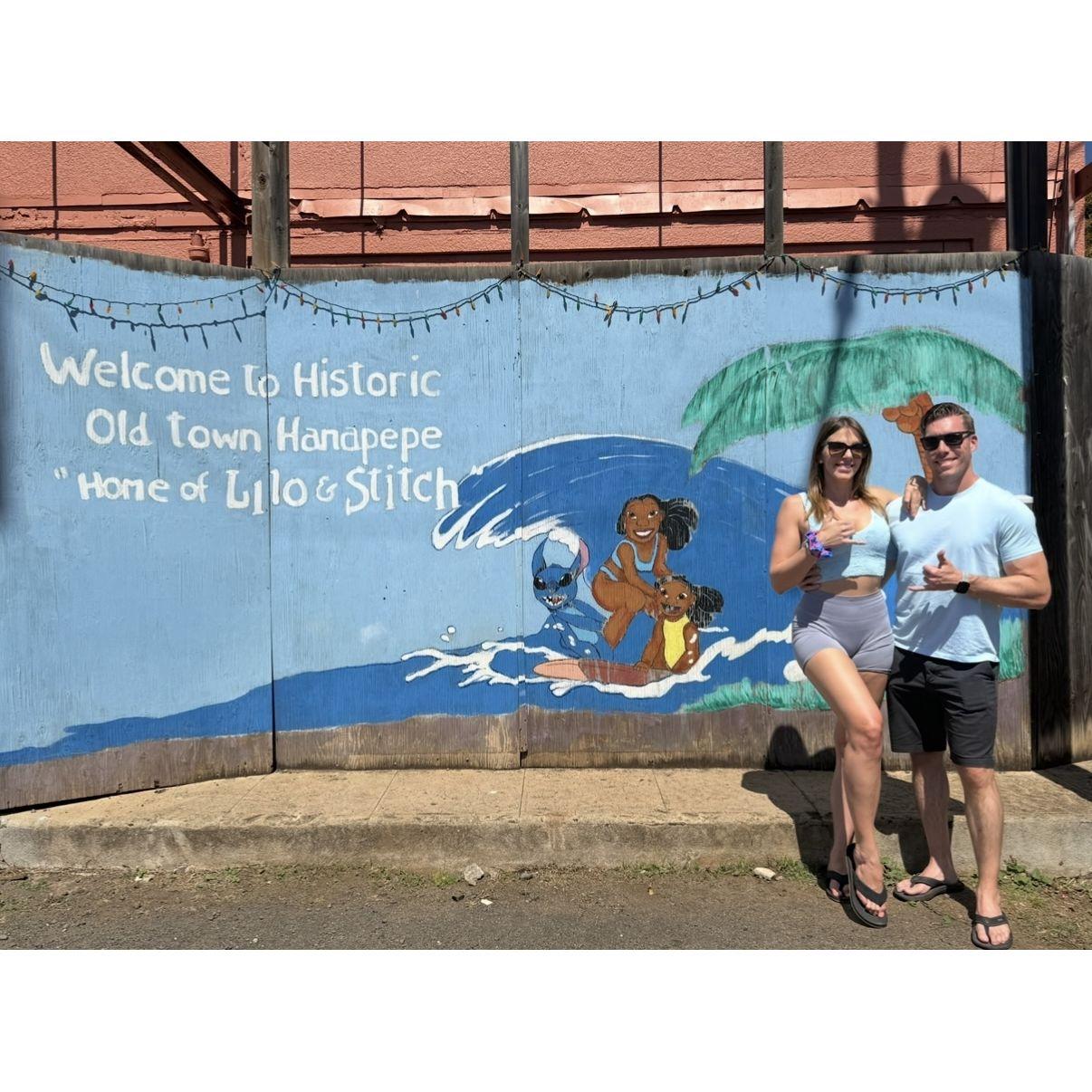 Katharina's favorite movie is Lilo & Stich so we had to do mandatory stop in their "hometown" Hanapepe