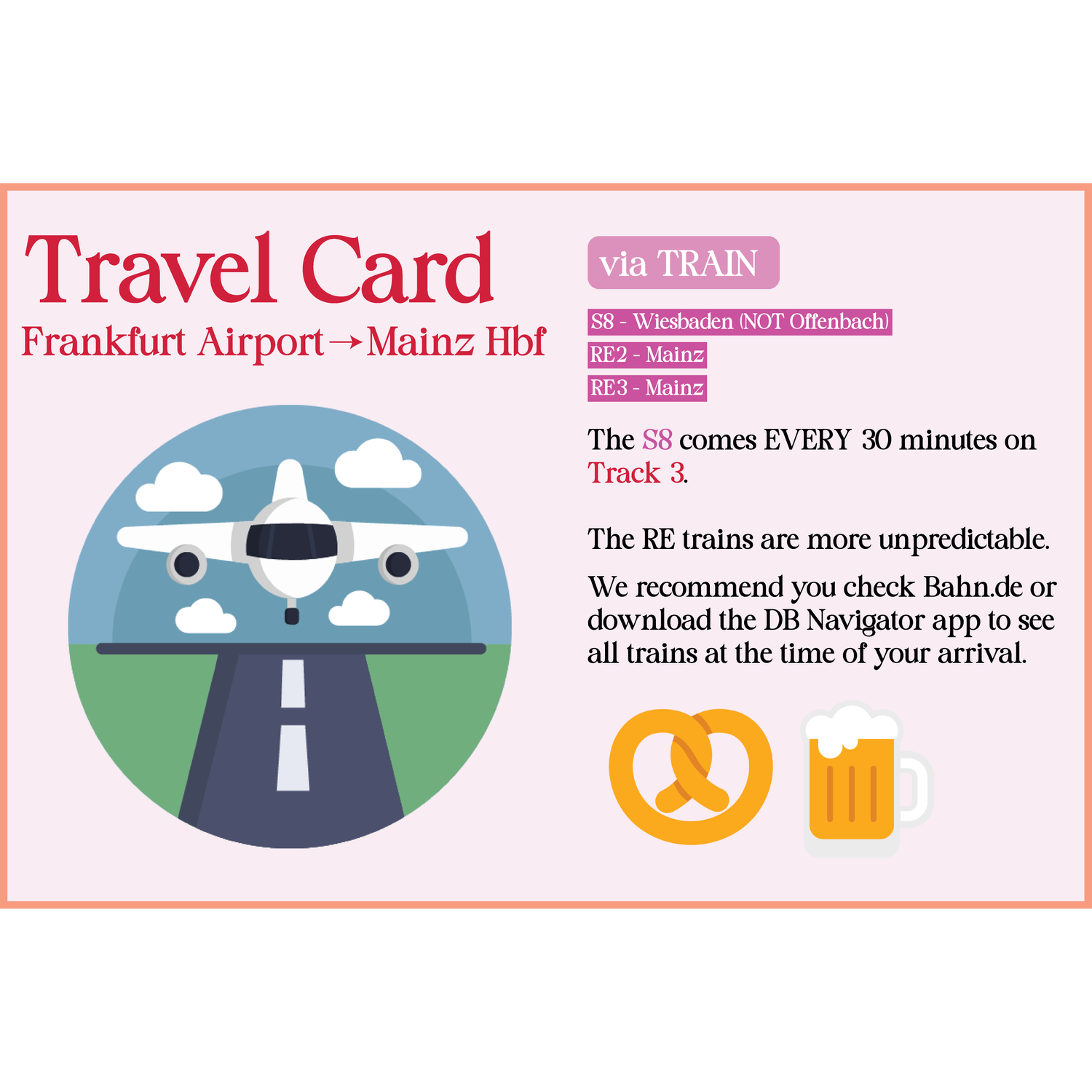 Frankfurt Airport to Mainz Hbf